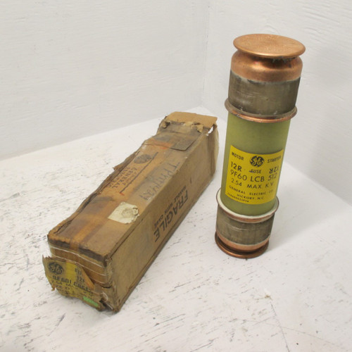 NEW GE 9F60LCB512 Motor Starter Fuse Type EJ-2D 12R Size D 2.54 Max KV 60 HZ NIB (AH0495-3)