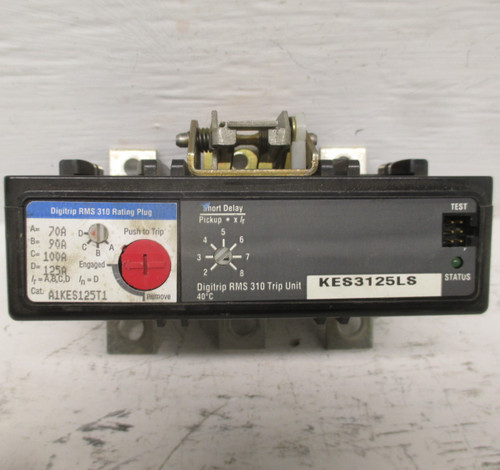 Cutler Hammer KES3125LS Digitrip RMS 310 Trip Unit W/ 70A-125A Plug A1KES125T1 (AH0534-1)