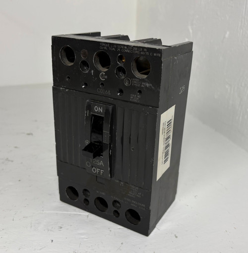 GE THQD32125 125A Circuit Breaker Type THQD 3 Pole 240V 125 Amp General Electric (EM5441-1)