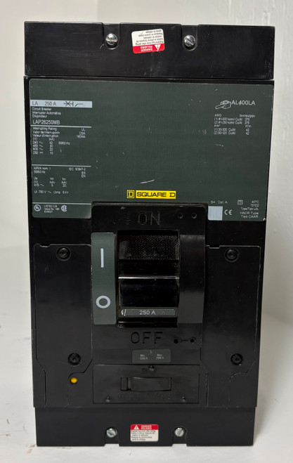 Square D LAP26250MB 250A 2 Pole Circuit Breaker Green Label 600V 2P LAL 250 Amp (EM5457-1)