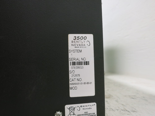 Bently Nevada 3500/05-01-01-00-00-01 PLC Rack Module Chassis Cradle Panel Mount (DW7141-1)