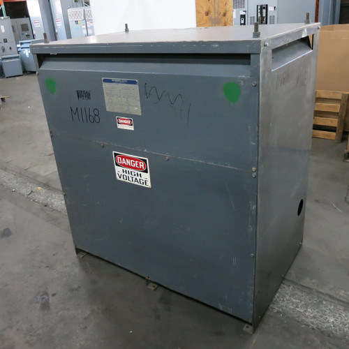 Square D 225 kVA 4800 Delta to 208Y/120 V 3PH Dry Type Transformer 4800V 208 (DW7147-1)