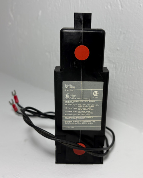 ITE Siemens S01MN6 120 VAC Shunt Trip Unit for MD ND PD RD Circuit Breaker 120V (EM5477-1)