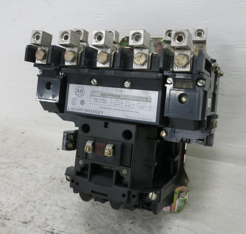 Allen Bradley 500-DOD950 Size 3 Motor Contactor 120V Coil 5P 599-P3A 500-D0D950 (DW7192-4)
