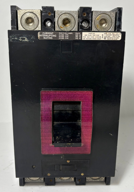 Square D LAL36200 20A Circuit Breaker Black 480/600V Type LAL 3 Pole 200 Amp (EM5493-1)