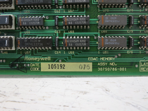 Honeywell 30750786-001 EDAC Memory PLC Module Board 30750786001 Card (DW7209-2)