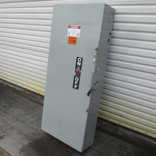 GE TH4365 (NO LABEL) 400 Amp 600V Heavy Duty Fused Safety Switch 4W 400A FLAWED (AH0568-1)