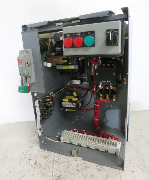 Square D Model 6 30A Breaker Size 1 Reversing Starter 21" MCC Bucket 30 Amp HJ (DW7291-2)