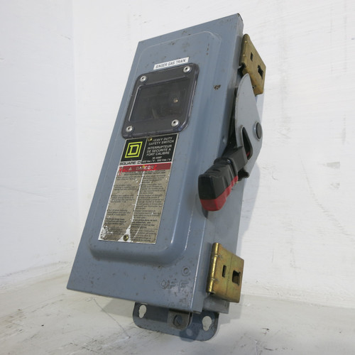 Square D CH361AWK 30A 600V 3R Fusible Safety Switch Disconnect w View Window F05 (AH0598-1)