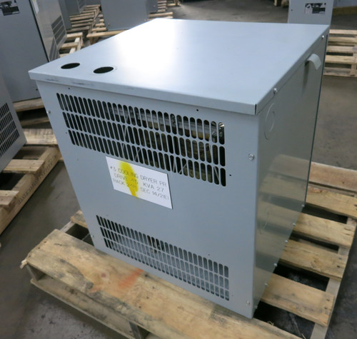 Hammond 27 kVA 460 Delta - 460Y/266 V 3PH Isolation Transformer D027JJMF1TH 460V (DW7332-2)