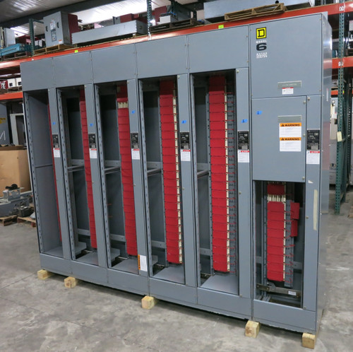 Square D Model 6 600/300 Amp MCC Motor Control Center 6x Section 480V 600A 300A (DW7327-1)