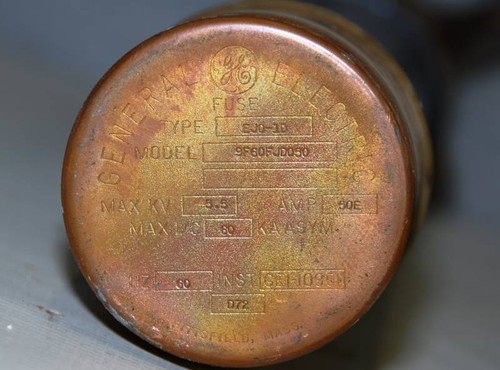 General Electric GE 9F60FJD050 Fuse 50E Amp 5.5kV 50Amp (EBI2157-3)