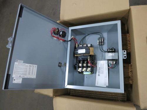 NEW GE CR306E14800ADTLJ Enclosed Size 3 Motor Starter 208V - 120V Coil 25 HP (DW7359-1)