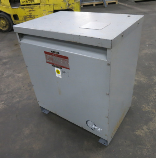 GE 75 kVA 460 Delta to 460Y/266 V 3PH Isolation Transformer 9T23B4007G42 460V (DW7368-1)