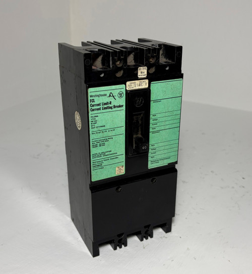 Westinghouse FCL3060L 60A Current Limit-R Circuit Breaker 480V 3P FCL 60 Amp (EM5547-1)