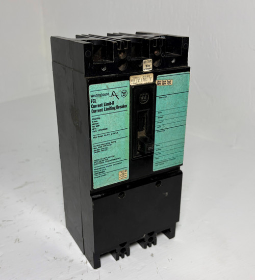 Westinghouse FCL3100L 100A Current Limit-R Circuit Breaker 480V 3P FCL 100 Amp (EM5549-1)