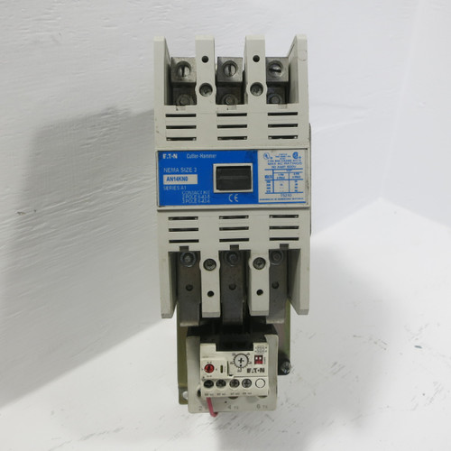 Cutler-Hammer Eaton AN14KN0 Size 3 Motor Starter 50HP 120V Coil AN14KNO Ser A1 (AH0612-1)