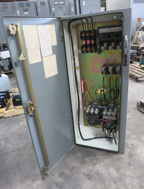 Allen Bradley Size 3 Reversing Starter 100A Fusible Combo Box 100 Amp 505-DOD 12 (DW7423-1)