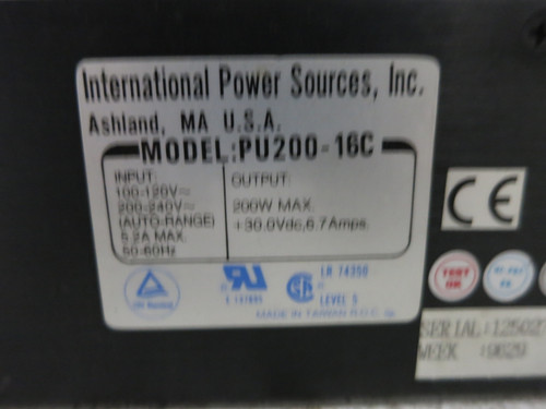 International PU200-16C Switching Power Supply 100-120/200-240 VAC 200W PS (DW7448-12)