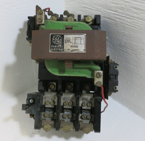 GE CR206E0 Size 3 Motor Starter 600VAC 90A 120V Coil 50HP CR206EO 600V 90 Amp 3P (AH0678-4)