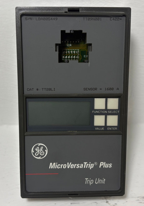 General Electric TT20LI 1600A MicroVersaTrip Plus Trip Unit LI 1600 Amp GE (EM5608-2)