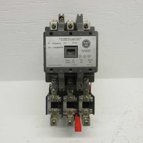 Westinghouse A201K3CA Size 3 Motor Starter 120V Coil 90A 50HP 460/575V 3PH 3P (AH0707-1)