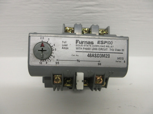 Furnas 48ASD3M20 Series B ESP100 Solid State Overload Relay 2.5-10 Amp Class 20 (AH0717-1)