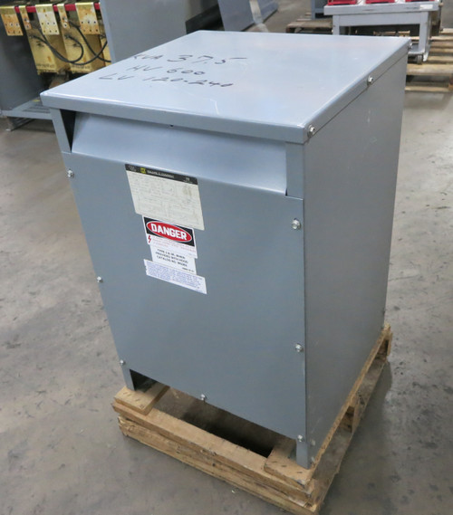 NEW Square D 37.5 kVA 600 to 120/240 V 1PH Dry Type Transformer 37S5H 600V (DW7491-1)