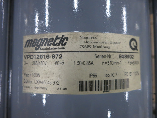 NEW Magnetic Elektromotoren 160W Dual Shaft AC Motor 460V 510 RPM 3000N VPD12016 (DW7533-2)