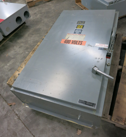 Square D H365AWK 400A 600V Fusible Safety Switch Disconnect 400 Amp H365-AWK 3R (DW7543-1)