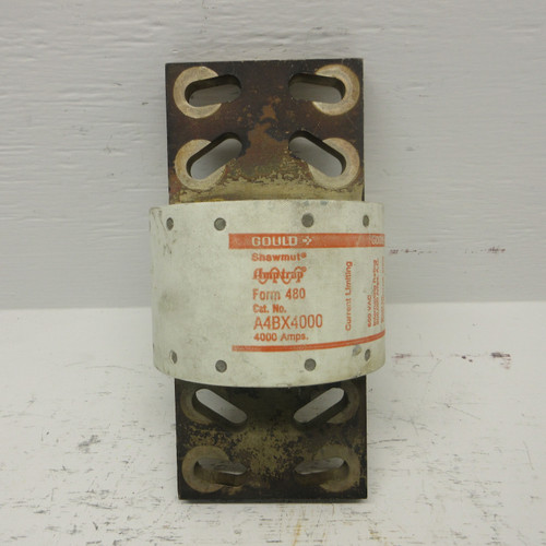Gould Shawmut Amp-Trap A4BX4000 Form 480 4000 Amp Current Limiting Fuse 600VAC (AH0735-3)