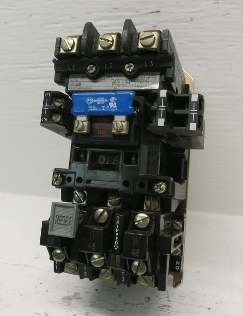 Allen Bradley 509-BOD Size 1 Motor Starter 120V Coil CB236 509-B0D 10 HP Sz1 (DW7575-75)