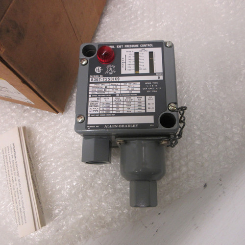 NEW Allen Bradley 836T-T253JX9 Industrial Pressure Control Switch Series A NIB (AH0753-2)