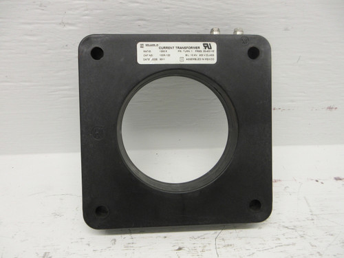 Square D 100R-122 Current Transformer CT 1200:5 25-400Hz 10KV 600V Pri. Turn: 1 (AH0752-1)