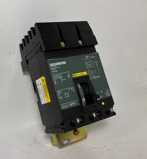 Square D I-Line KH36125 125A Circuit Breaker 480/600V 3 Pole Type KA 125 Amp (EM5672-1)