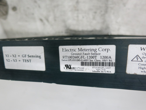 EMC RT100260GFL-1200T 1200A Ground Fault Sensor GFL101X262-2 1200 Amp Meter (DW7604-1)