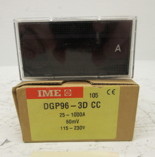 NEW IME DGP96-3D CC Display 25-1000A 60mV 115-230V Ammeter Digital AC Power NIB (AH0767-1)