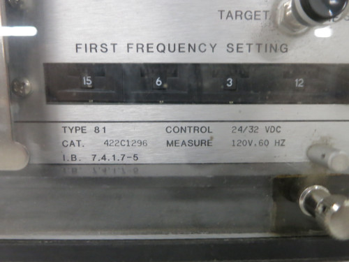 ABB 422C1296 Circuit Shield Type 81 Frequency Relay Control 24/32 VDC Asea (DW7624-2)