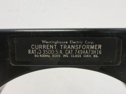 IT 125-352 Current Transformer 3500:5 Westinghouse 7494A73H16 CT (EBI2611-1)