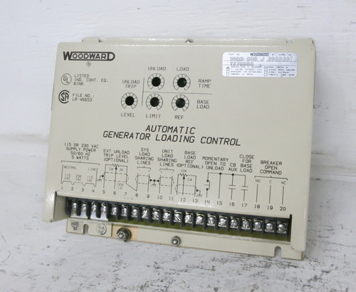 Woodward 9905-096 Rev J Automatic Generator Loading Control 9905096 115/230 VAC (DW7648-2)