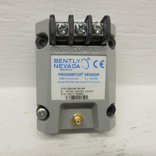 Bently Nevada 330100-50-00 Proximitor Sensor 3300 5mm & 8mm 3301005000 24Vdc (AH0798-22)