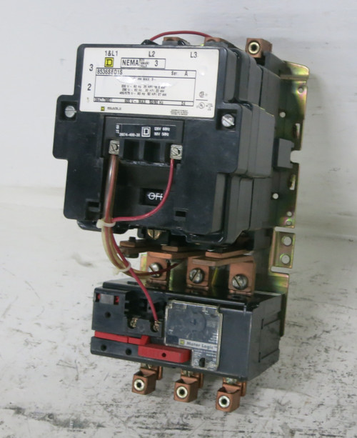 Square D 8536SEO1S Size 3 Motor Starter w/ Motor Logic 9065-SR320 120V Coil (DW7660-1)