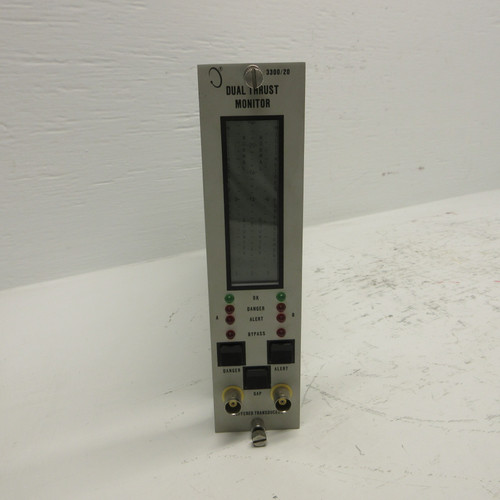 Bently Nevada Dual Thrust Monitor 3300/20-12-01-01-00-00 PLC PWA 79482-01 330020 (AH0807-1)