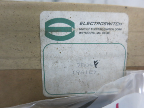 NEW Electroswitch 7804F Rotary Switch Series 24 Lock Out Relay Trip Reset LOR (DW7679-2)