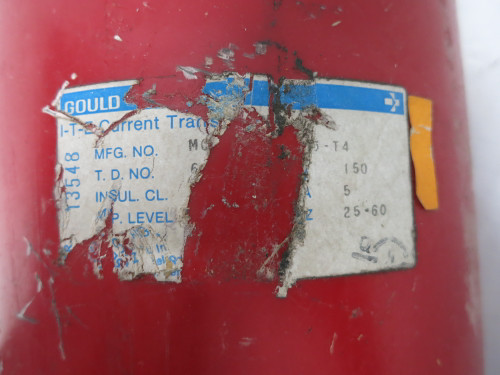 ITE MCS-21 Current Transformer Ratio 150:5 Amp 401153-T4 CT MCS21 150:5A Gould (DW7703-6)