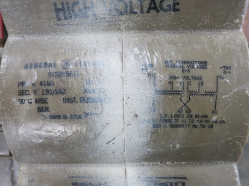 GE 9T28Y5611 10 kVA 4160 - 120/240 V Control Power Transformer 1PH CT 4160V (DW7709-2)