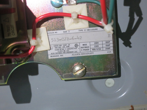 Allen Bradley 30 Amp Breaker Size 2 Motor Starter Combination Combo Box 509-COD (DW7737-1)