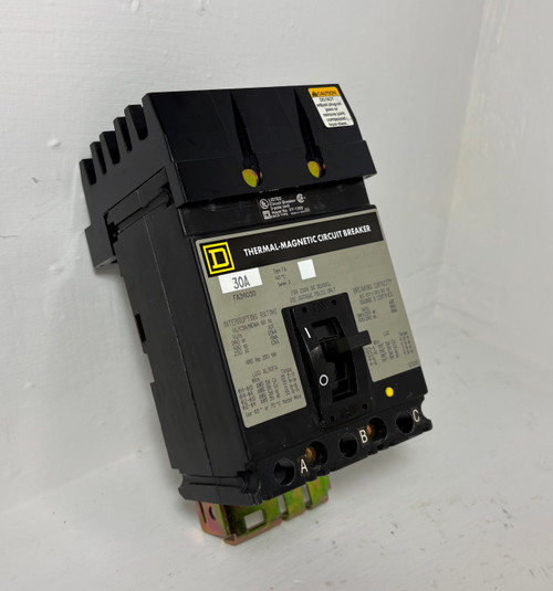 NEW Square D I-Line FA34030 30A Circuit Breaker 480 VAC Type FA S2 30 Amp NIB (EM5728-1) NEW Square D I-Line FA34030 30A Circuit Breaker 480 VAC Type FA S2 30 Amp NIB (EM5728-1)