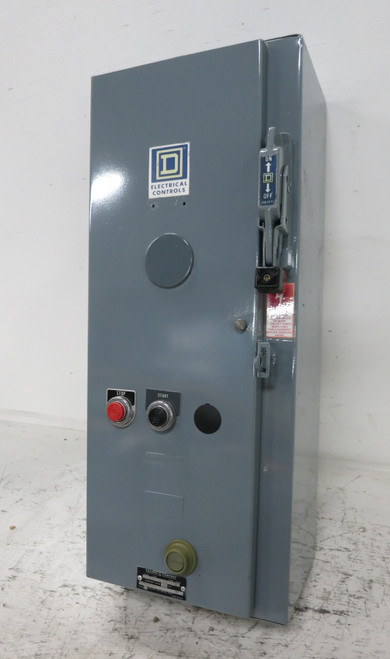 Square D 60A Fusible Size 2 Starter Combination Box 60 Amp Combo 8536SDO1S 8538 (DW7755-1)