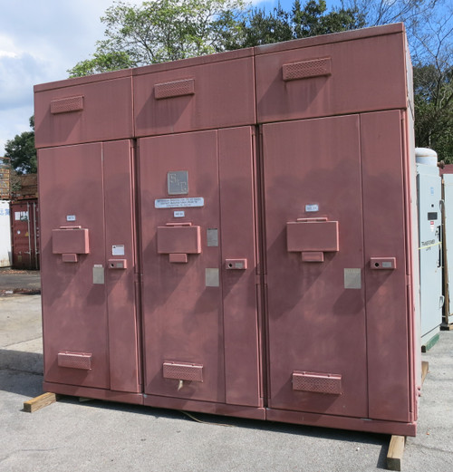 S&C 4800V Outdoor Transfer Switch Switchgear 5kV 600A Fusible 4800 VAC 3 Bay 3R (DW7781-1)